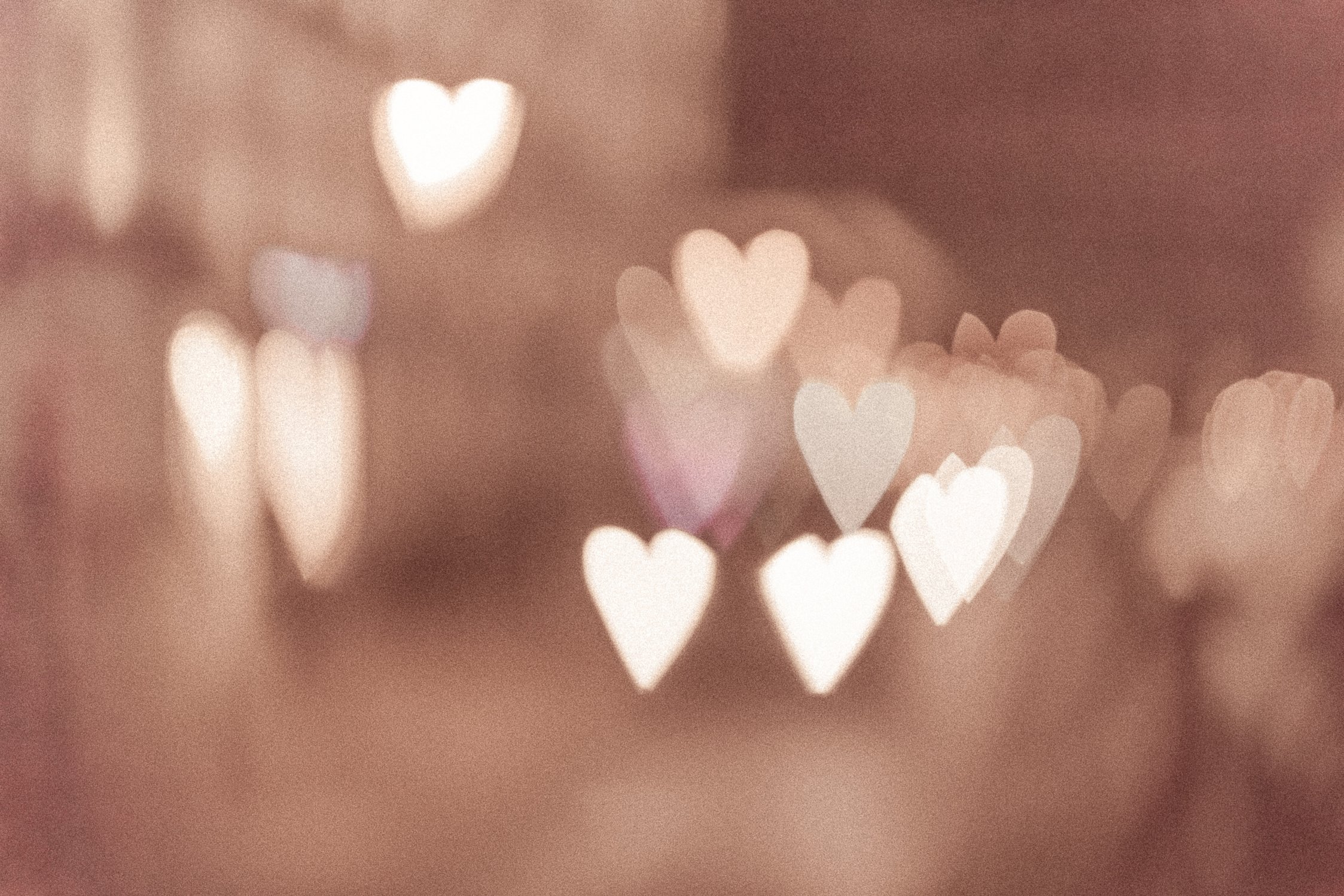 Bokeh Hearts Aesthetic